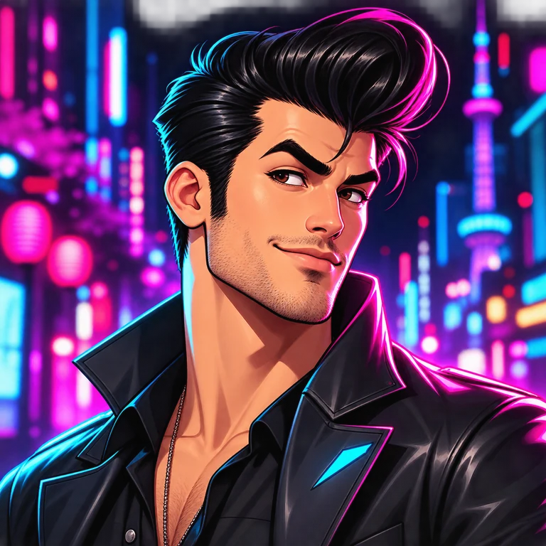 Illustrated portrait of Rex Volta
