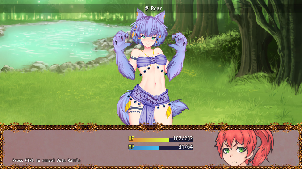 Official Yorna battle screenshot with a clothed monster character and combat interface
